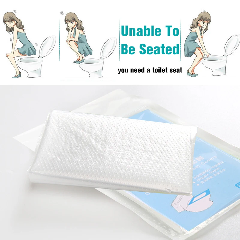 

Disposable Toilet Seat Cushion Set Travel Portable Not Soluble In Water Hygiene Safety Bacteria Isolation Double Layer Design