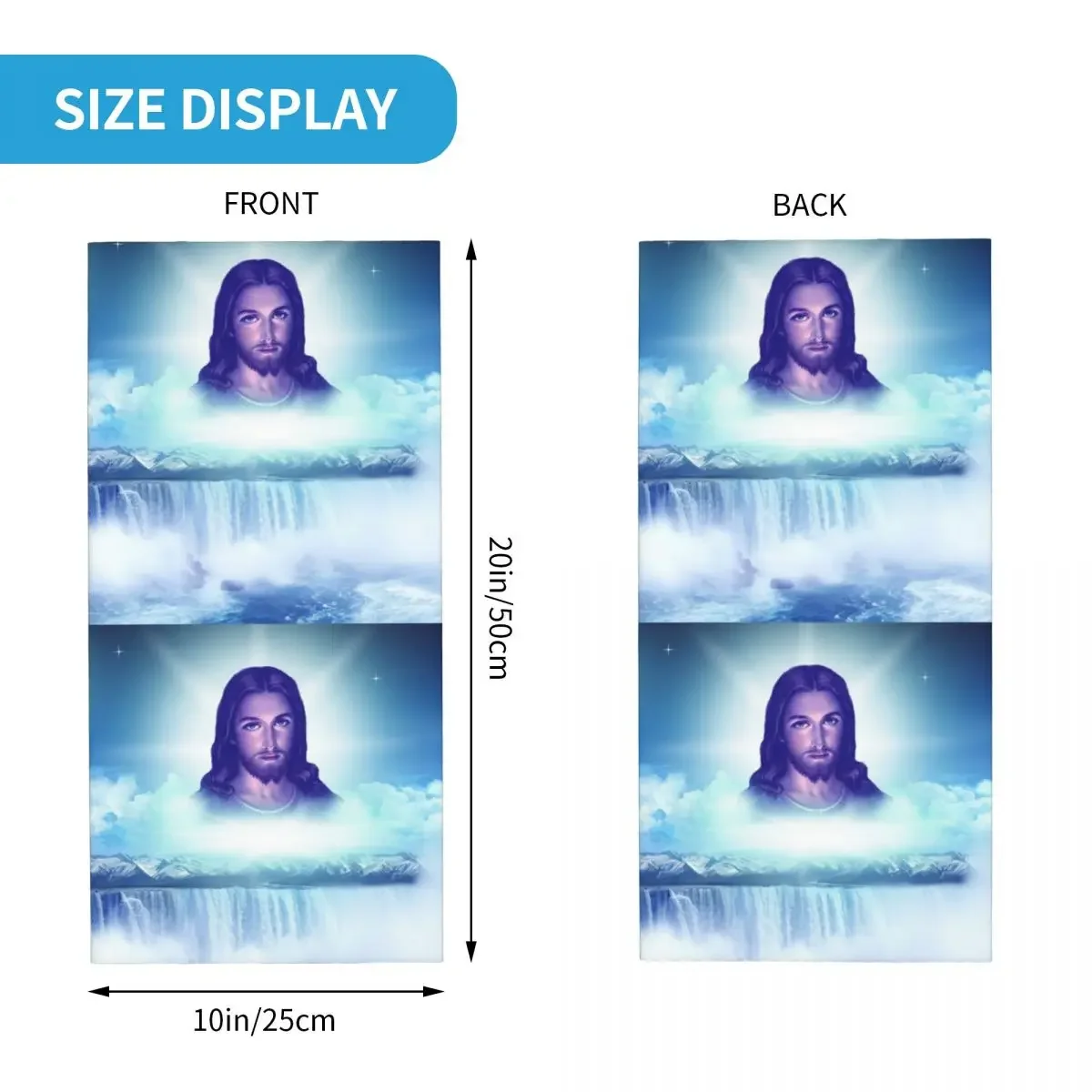 Спасательный Иисус Христа бандана обогреватель шеи для женщин и мужчин зимний