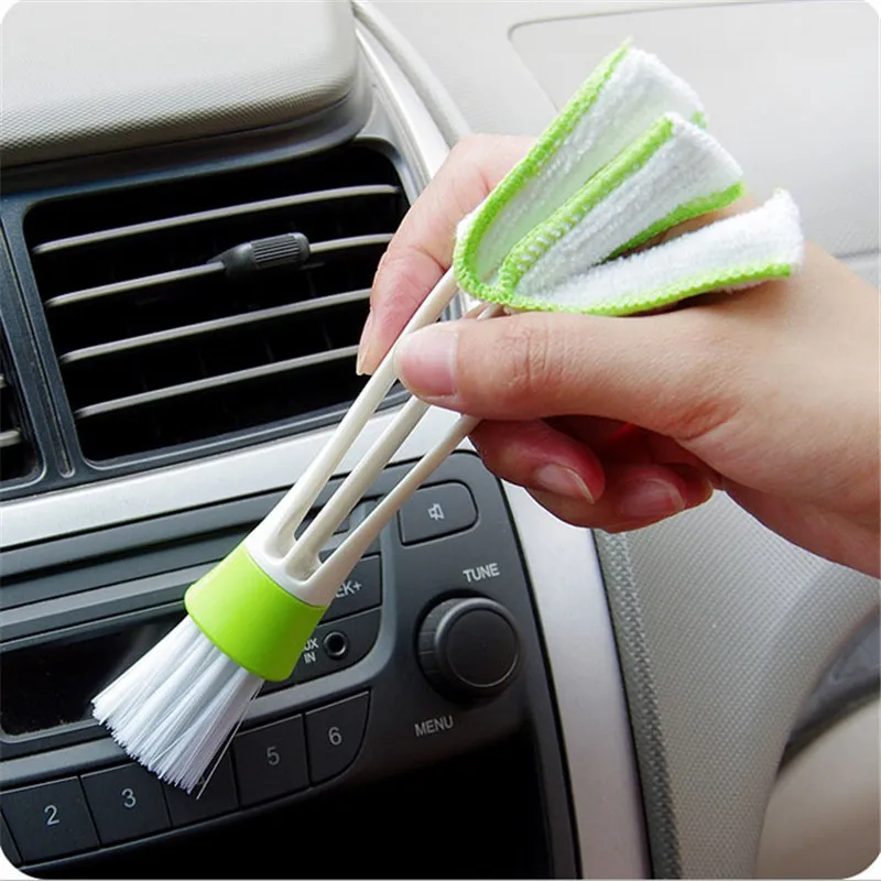 

2pcs Household Cleaning Keyboard Dust Collector Air-condition Cleaner Window Leaves Blinds Brush Duster Computer Clean Tools