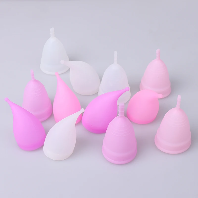 

2PCS Medical Grade Silicone Menstrual Cup Coupe Menstruelle Feminine Hygiene Copa Menstrual Lady Period Cup Coppetta Mestruale