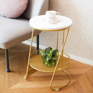 Image for Marble top sofa side table corner table end table  