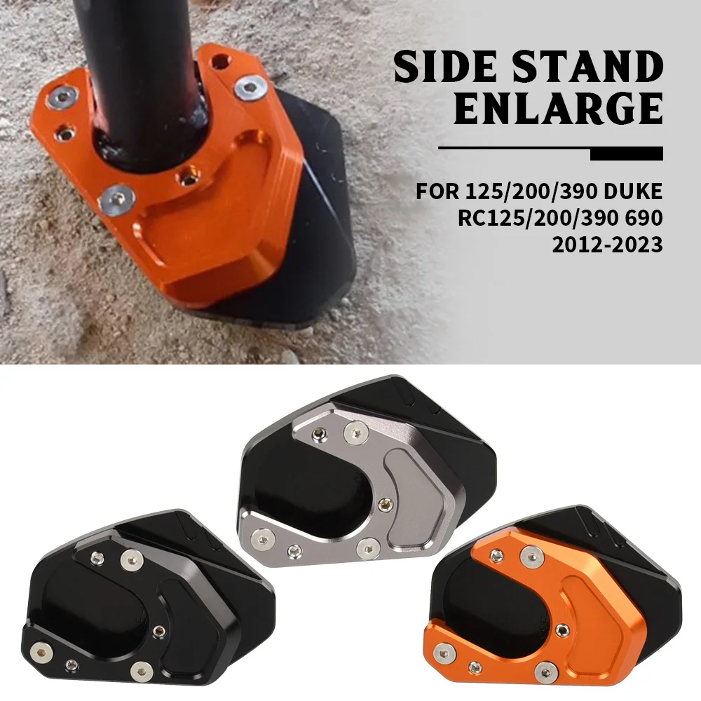 Подставка для KTM 125 200 390 690 Duke RC125 RC200 RC390 SMC Enduro 950 Adventure S T Боковая подставка Pad Plate