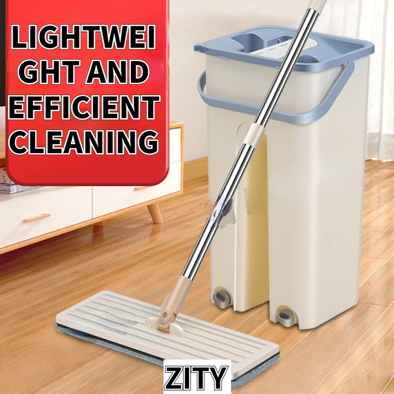 Плоская Швабра из микрофибры для сухой и влажной уборки |