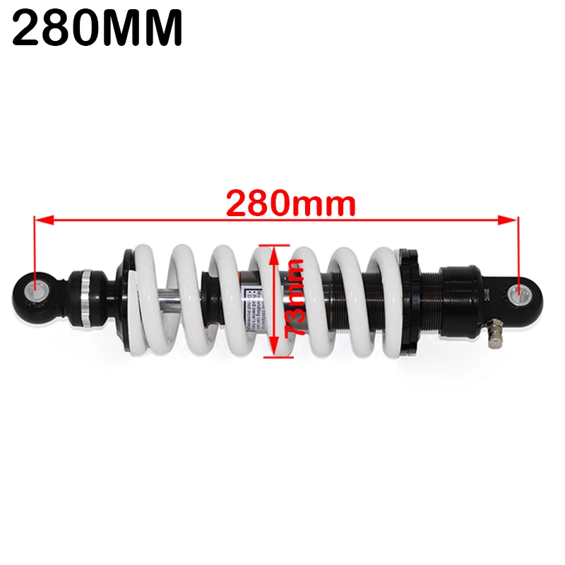 280mm Rear Back Shock Absorber Motorcycle Suspension Spring Fit for 125cc 140cc 160cc Dirt Pit Pro Bike Quad ATV 1200Lbs