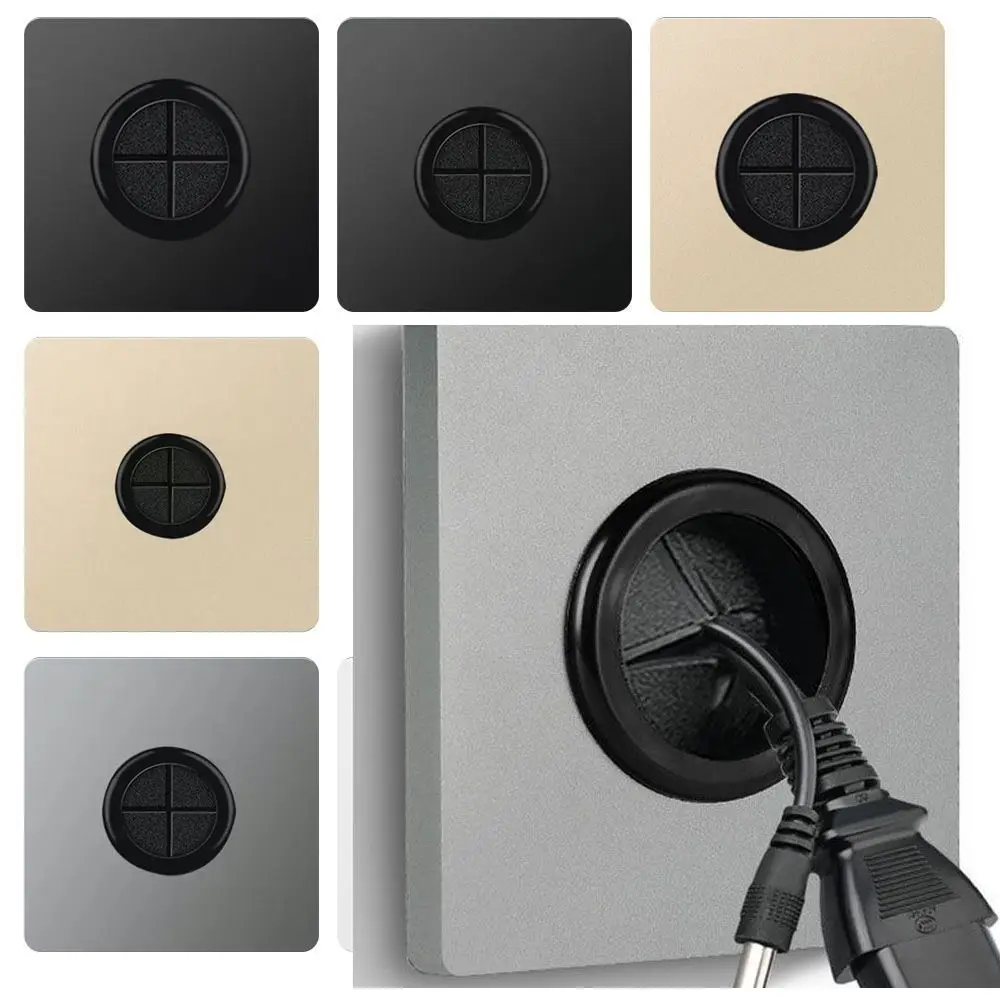 

86 типов, настенная пустая панель с отверстием для выхода, декоративная крышка, гнездо для кабеля с резиновой прокладкой, органайзер для кабеля, крышка для хранения