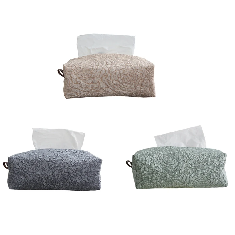 

Скандинавские креативные тисненые розы, косметические салфетки для хранения, бумажные полотенца, автомобильная коробка для салфеток