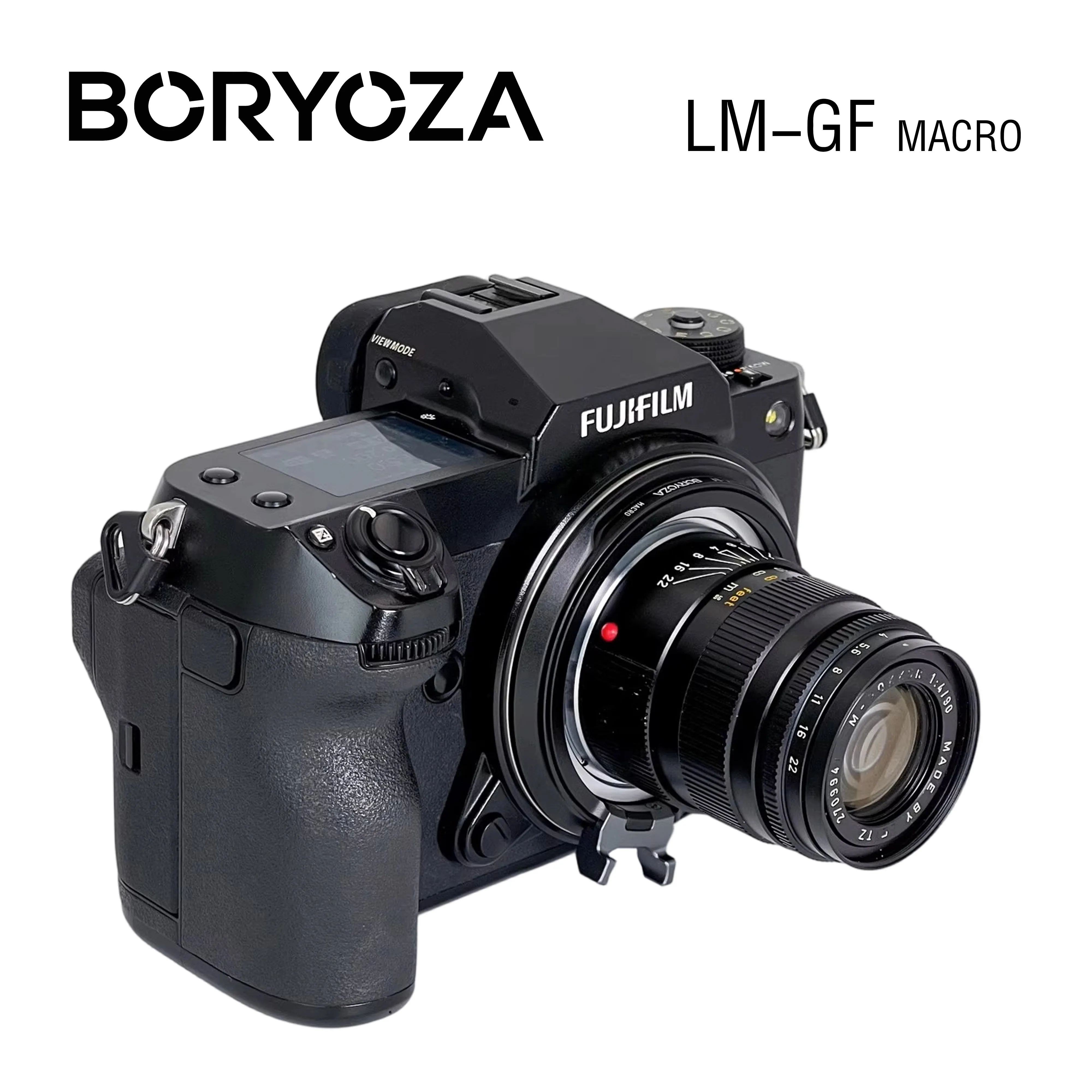 Фото Макроадаптер BORYOZA LM-GF, совместимый с объективами Leica M-Mount для камер Fuji GFX GFX100S, GFX100II, GFX100 №5