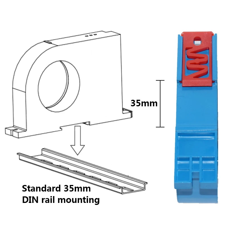 Электрический датчик тока Холла ZA-K10 DC 0-500A Вход 0-10 В 4-20 мА Преобразователь