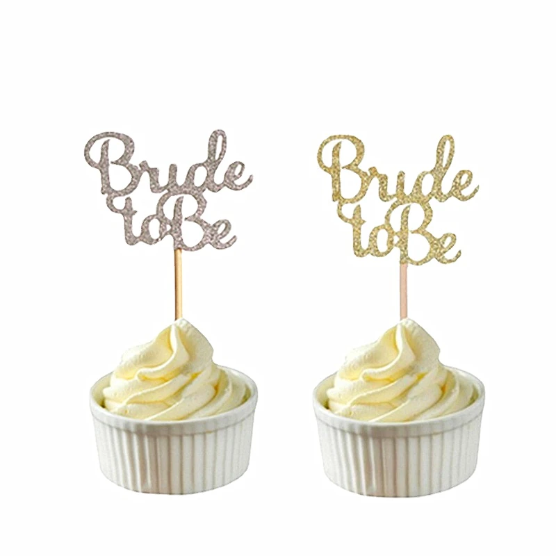 

Birthday Wedding Party Decoration Bride To Be Cupcake Toppers Hen Party Bachelorette Party Accessories Bridal Shower Decoration