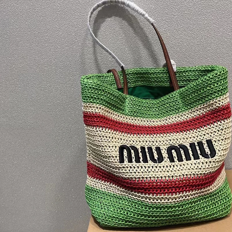 

Женская сумка-тоут из плетеной травы, для отдыха