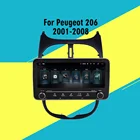 2din Авторадио 10,25 Android для Peugeot 206 206CC 2001-2008 RDS автомобильный мультимедийный плеер аудио FM BT GPS навигация головное устройство