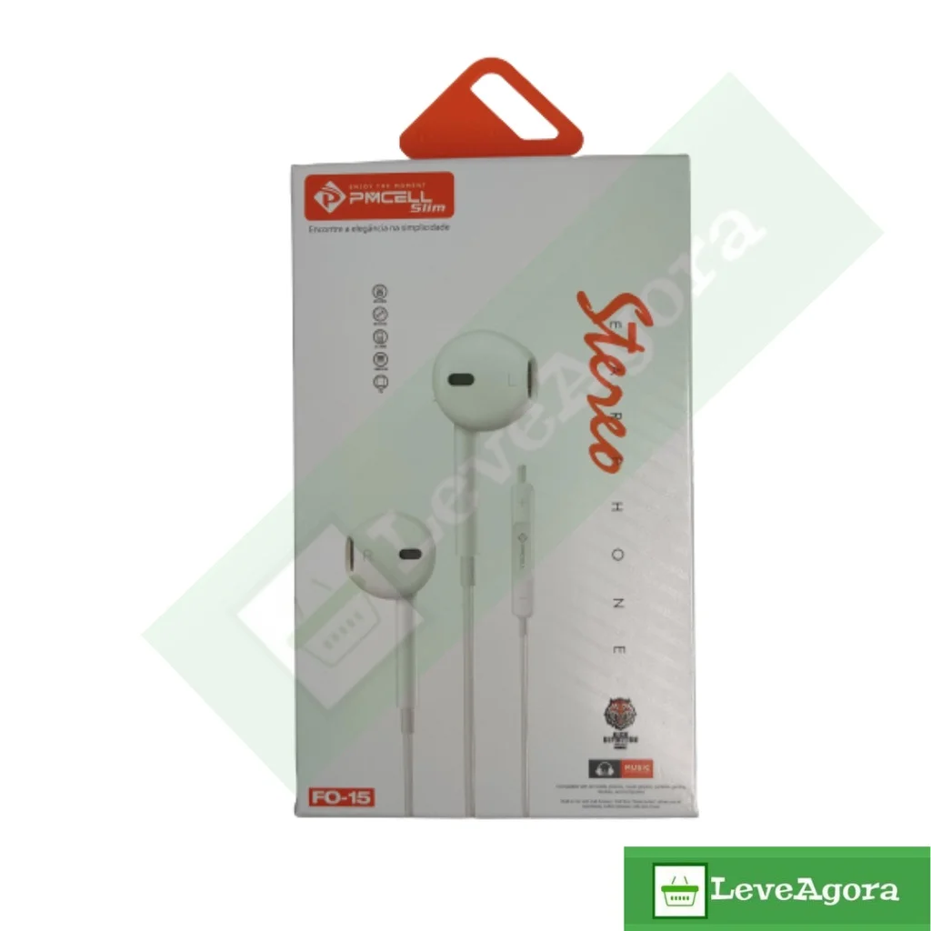 

Stereo Earphone P2 White 1.2mt Mic - FO-15