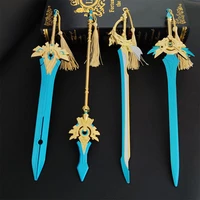 genshin impact sword keychains genshin mistsplitter reforged cosplay weapons skyward blade key chain rings gifts collections