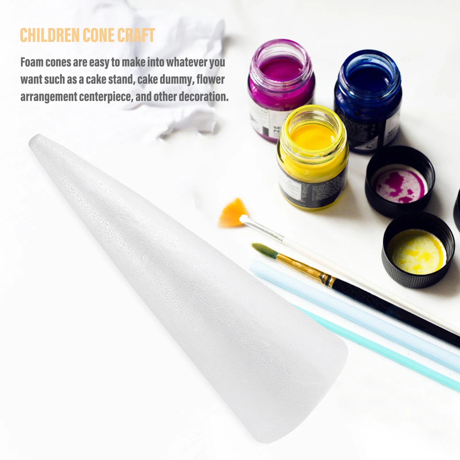 2 шт. полистирольные конусы детские пенопластовые гирлянды сделай сам