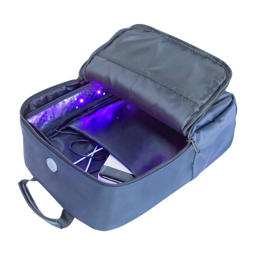 UV Disinfection Light Sterilizer UVC Sanitizer Box Ozone Lamp Ultraviolet Sterilization Cleaner Backbage Portable Case USB