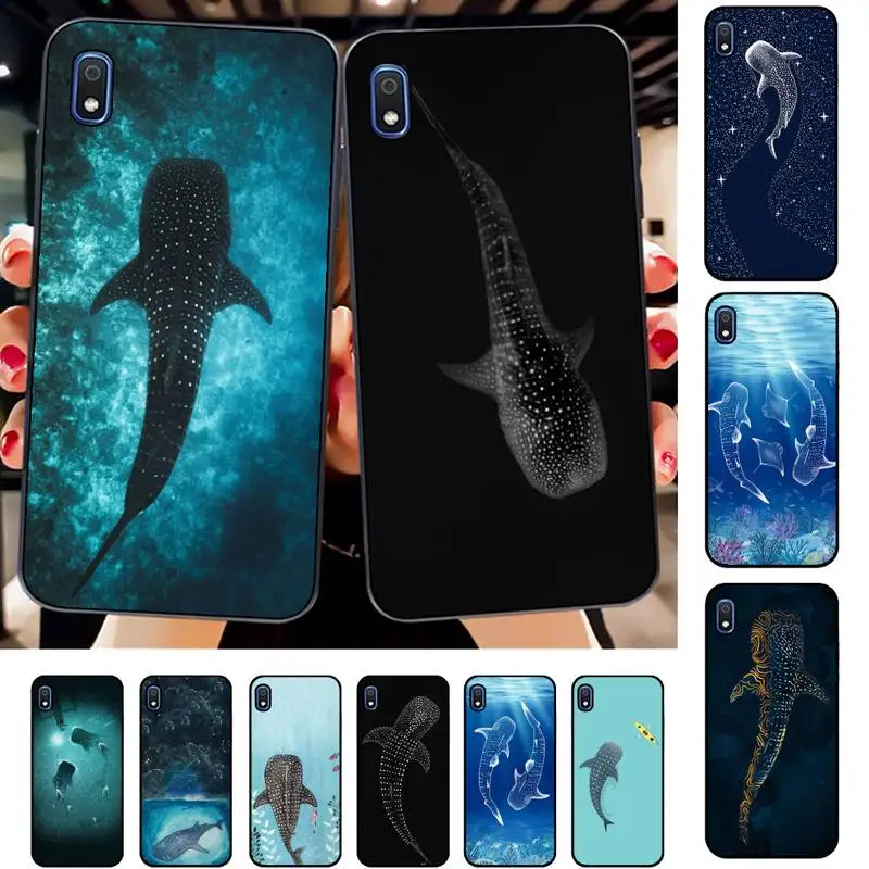 

Ocean Whale Shark Swimming Phone Case for Samsung A51 01 50 71 21S 70 31 40 30 10 20 S E 11 91 A7 A8 2018