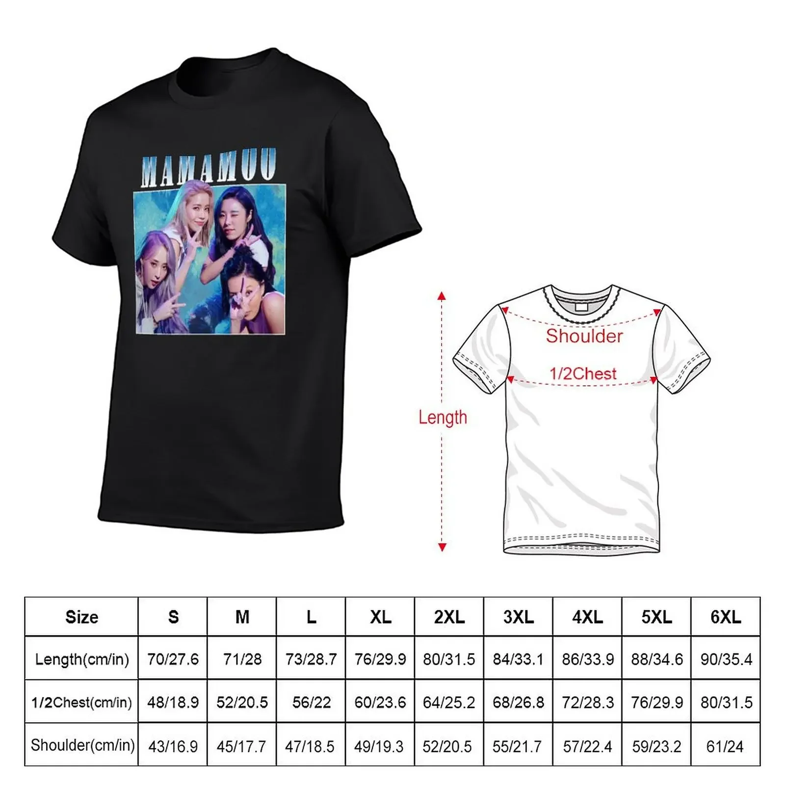 Винтажная аниме футболка MAMAMOO быстросохнущие мужские футболки большого размера