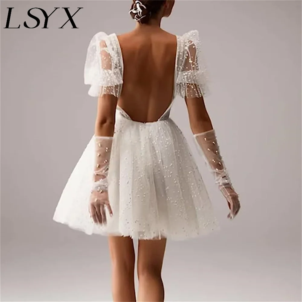 Рисунок 6 - Женское свадебное мини-платье из тюля LSYX