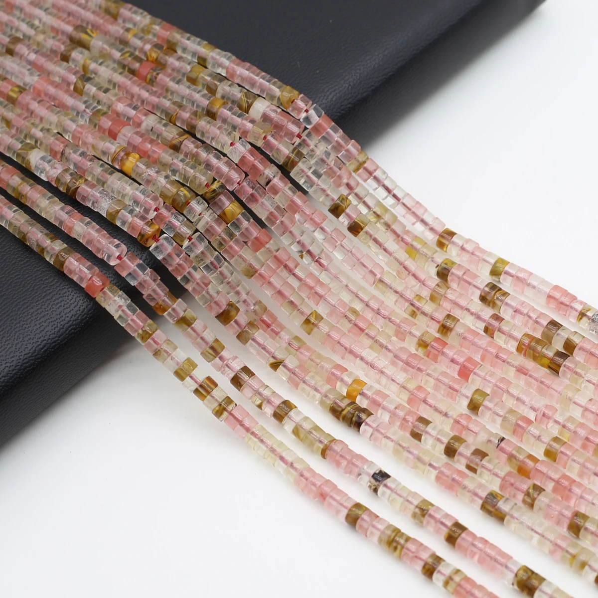 

Natural Stone Watermelon Rind Faceted Cylindrical Bead2x4MM Craft Jewelry MakingDIY Necklace Bracelet Accessories Gift Party38CM