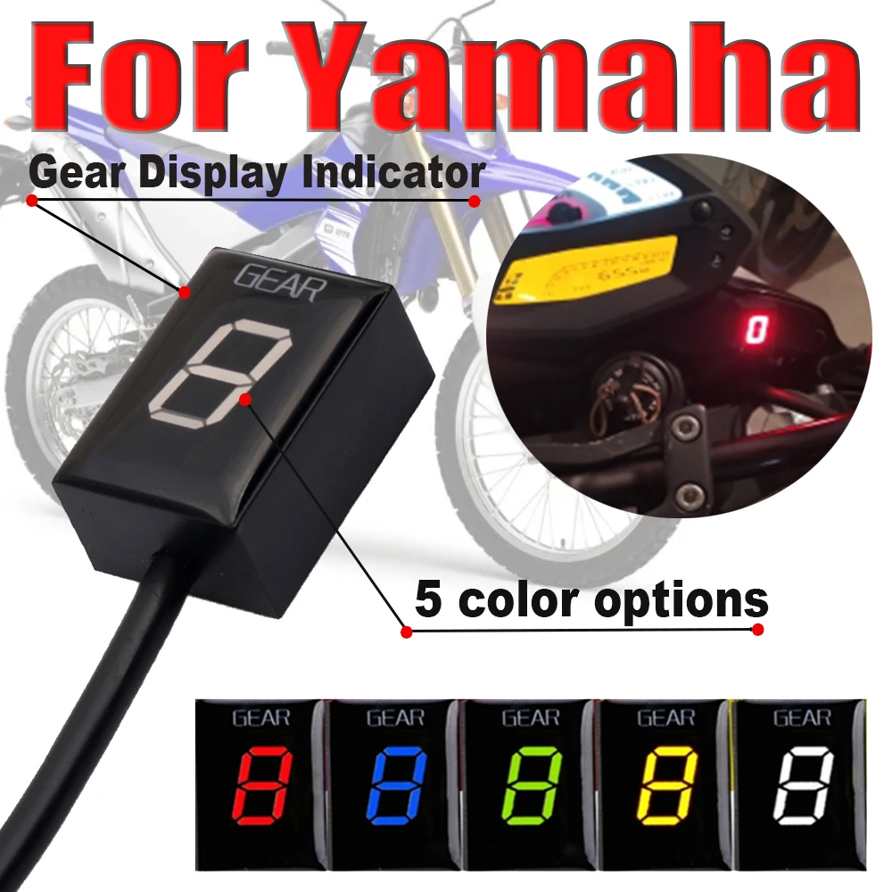Ecu Plug Mount Motorcycle 1-6 Speed Gear Display Indicator For Yamaha EFI Engine FJR1300 FZS1000 WR250R WR250X Xvs1300A Xt660