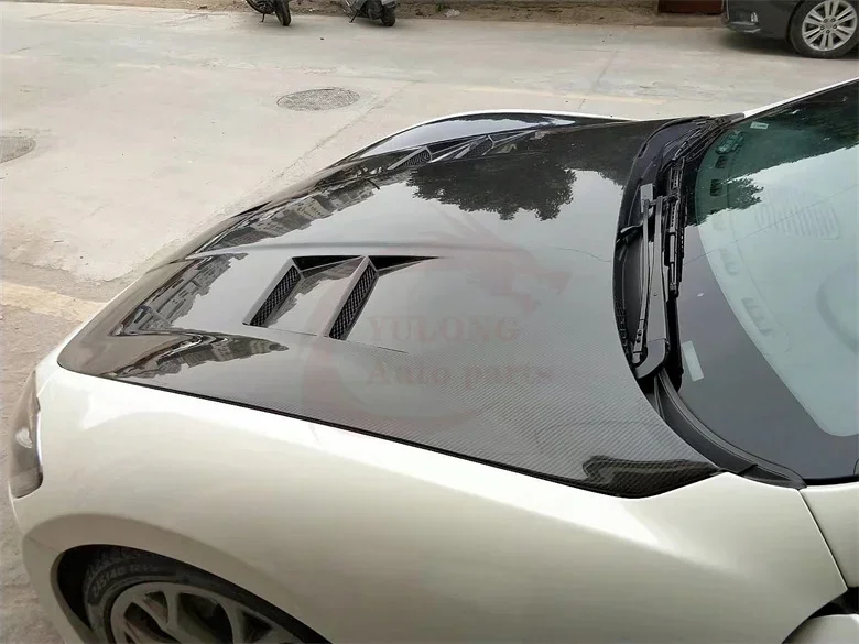 Передний бампер из настоящего углеродного волокна в стиле DMC капот двигателя