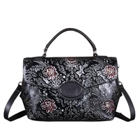 gagacia luxury embossed women handbags for ladies shoulder messenger bag high quality retro purses and designer handbag cowhide