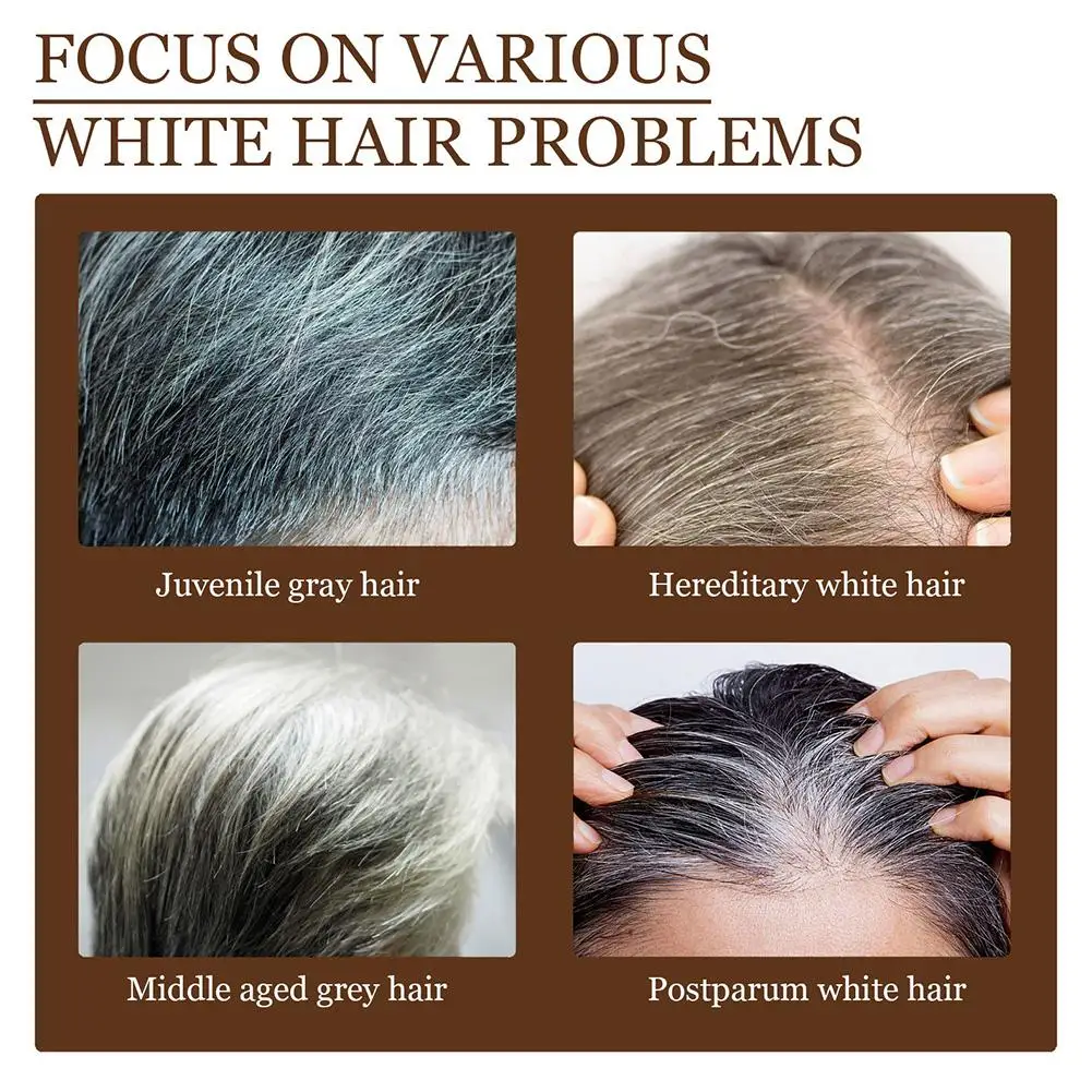 Антивозрастная сыворотка для волос Black Ganoderma Hair Essence Anti-white Oil 30 мл натуральное