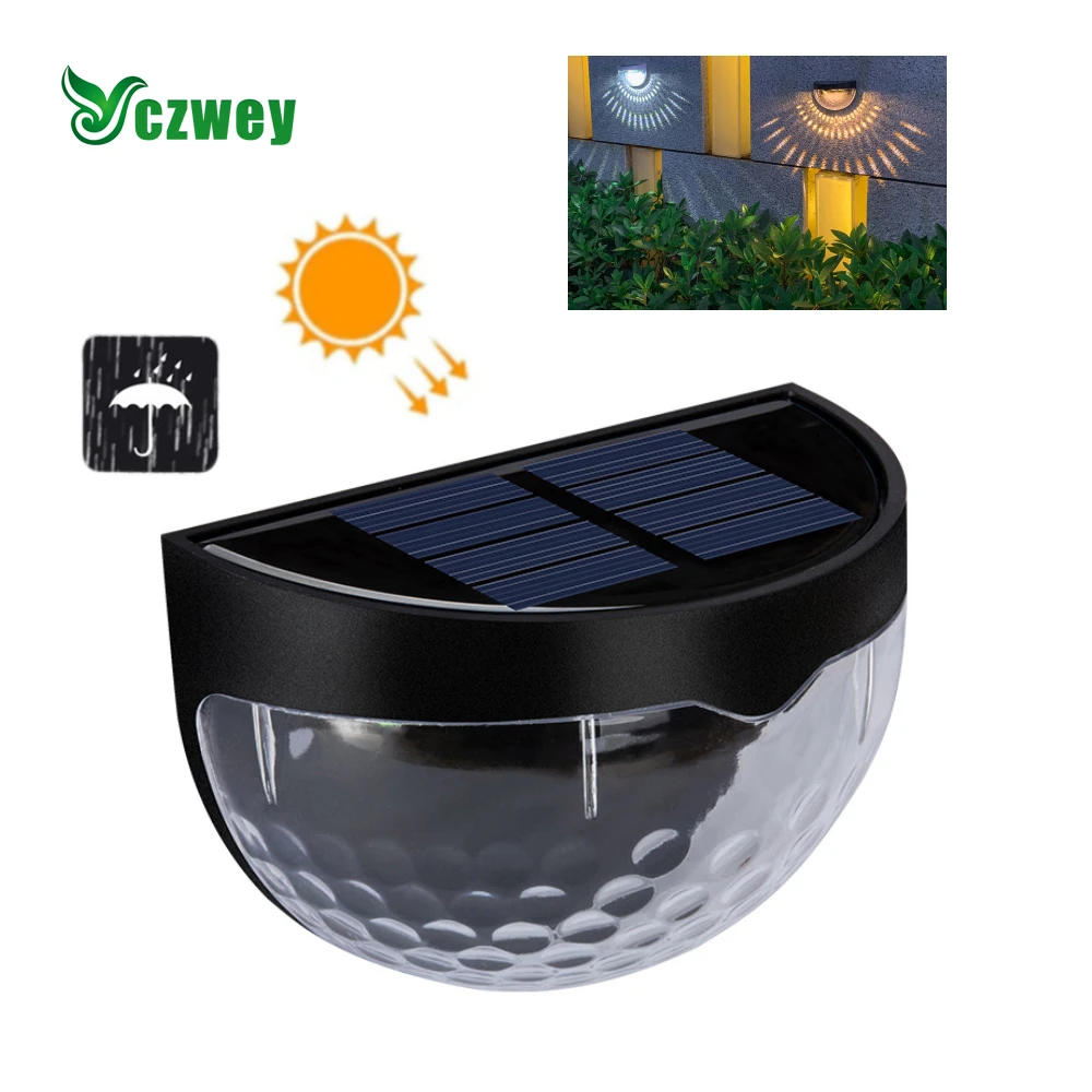 

LED Solar Lights Outdoor Lighting Garden Decoration Light Stairs Waterproof Fence Lamp Step Light Landscape Light Wall Lamps