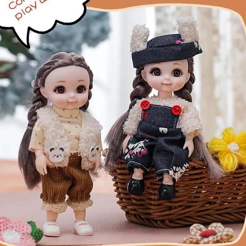 Костюм принцессы шарнирный с крыльями ангела и улыбающимся лицом 1/12 шарнирная