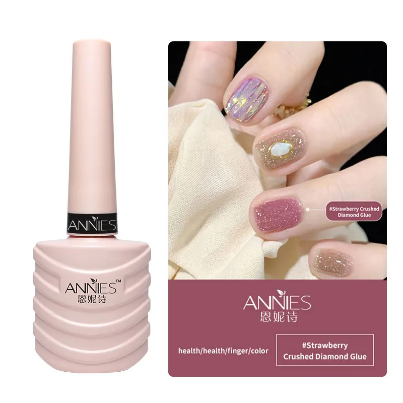 

Reflective diamond Nail Polish Glue 2022 New spring summer nail color Super flash therapy Flash Disco powder Nail Polish gel