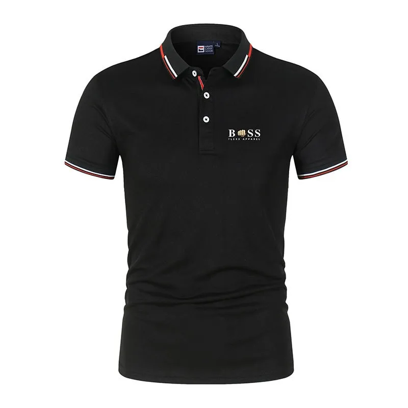 

2023 summer new breathable business casual lapel POLO shirt short sleeve