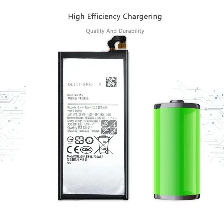 3600mAh EB-BJ730ABE Мобильный телефон батареи для Samsung Galaxy J7 Pro 2017 SM-J730 J730F/G J730DS J730GM J730K
