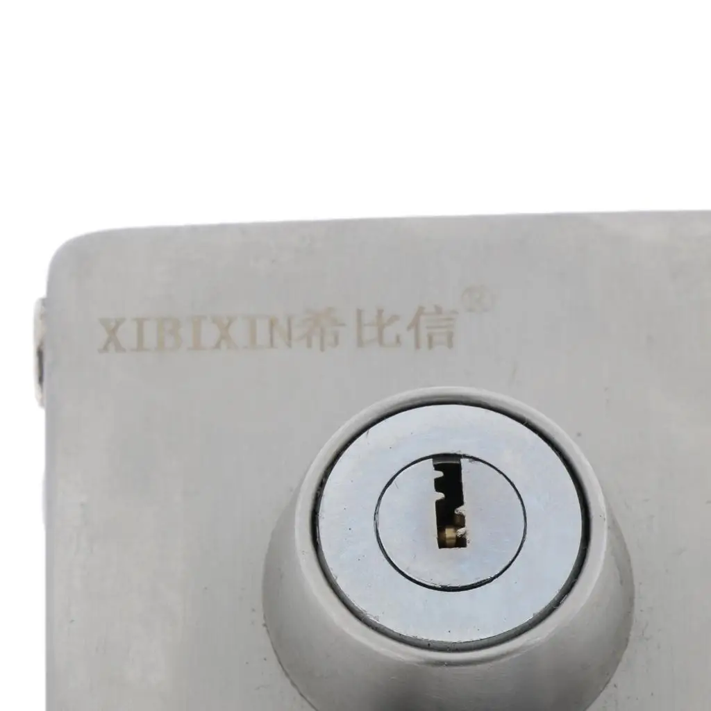 

Stainless Steel Glass Single Door Sliding Door Lock No Punching Needed
