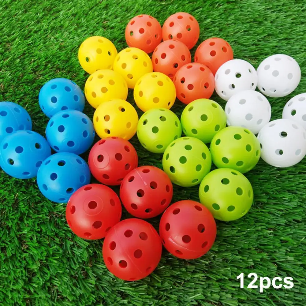 

Training Golf Balls Hollow 2Pcs 1Home Indoor Driving Range 42.6mm Limited Flight for Swing Practice