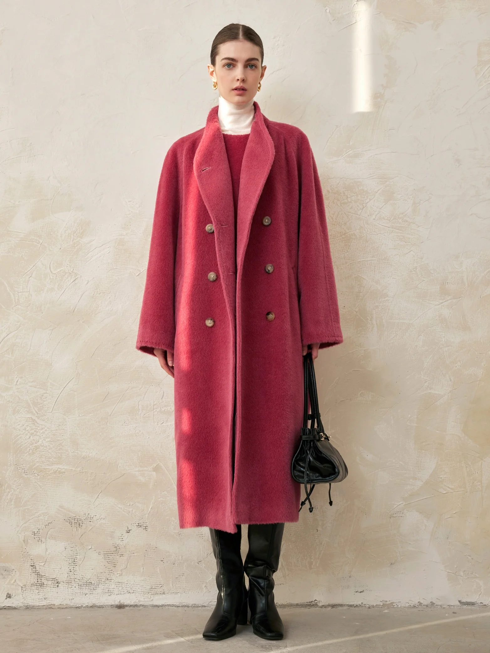 В наличии Pumpkin Valley [Jing Luxury Old Money Series] Пальто из шерсти су ли класса