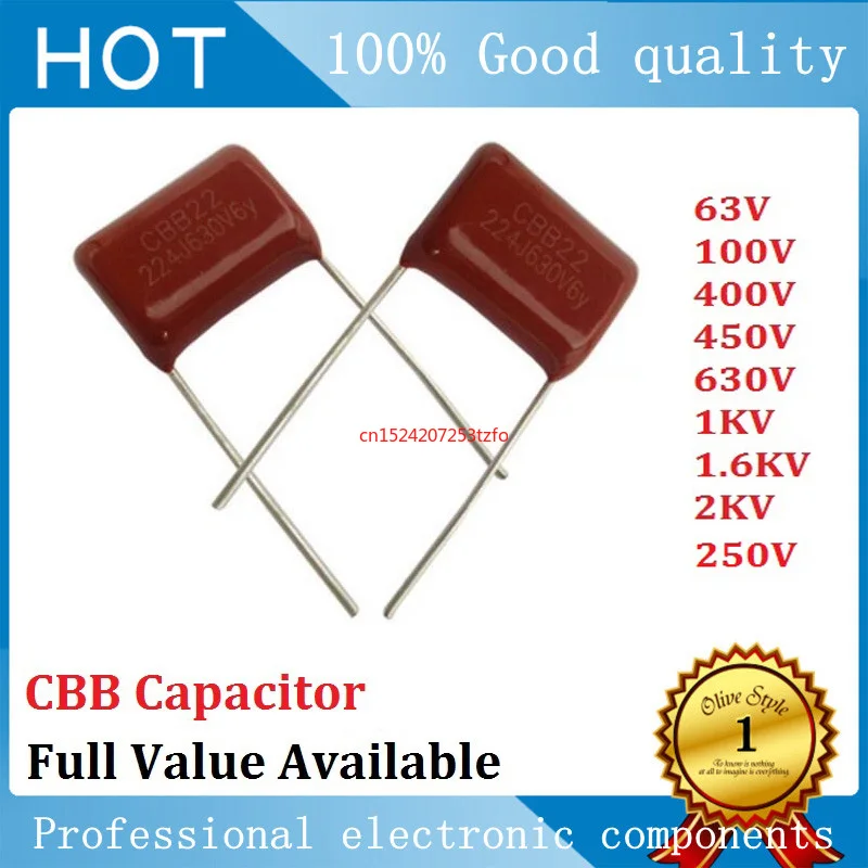

10pcs CBB 400V 103J 223J 333J 473J 683J 104J 154J 224J 474J 334J 394J 474J 564J 684J 754J 824J 105J 125J 155J 175J 185J 205J