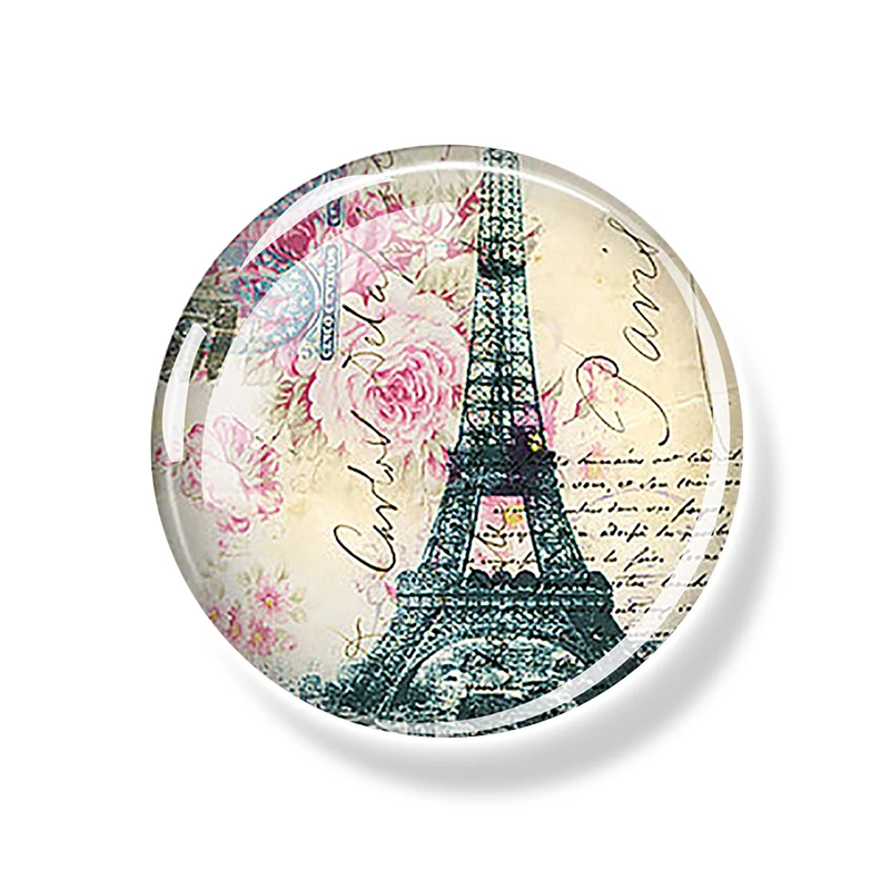 Магнитный стеклянный купол для холодильника Париж Эйфелева башня города