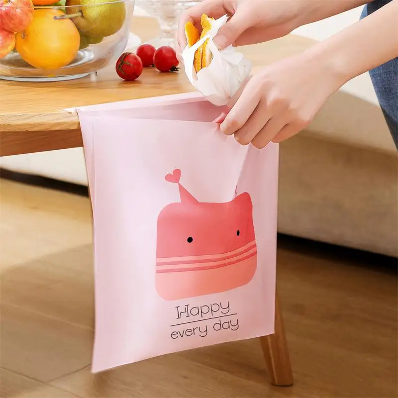 

Car Garbage Bag 15pcs Disposable Classifiable Cute Cartoon Self-adhesive Car Accessories Storage Cleaning Bag Garbage Bag