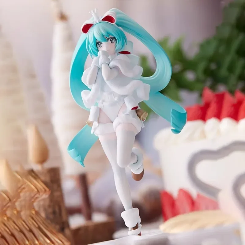 Фото В наличии натуральная Vocaloid Hatsune Miku Exc∞d креативная фигурка SweetSweets Рождественский торт Ver 17 см модель игрушечные фигурки подарки №2