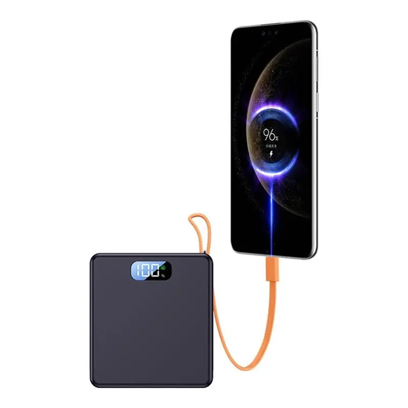 Фото Корпус для Power Bank ABNR 22.5W DIY, зарядный кейс для 3 батарей 21700 с кабелем, мини-корпус для блока питания без пайки, модель A №4