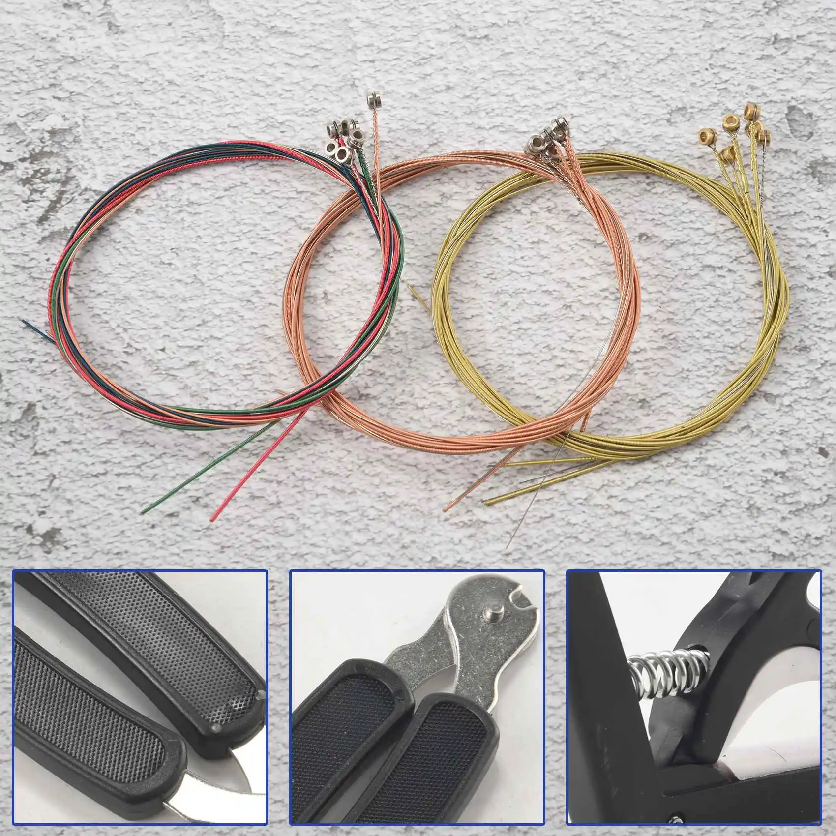 34 шт. комплект аксессуаров для гитары включая медиаторы капо струны акустической