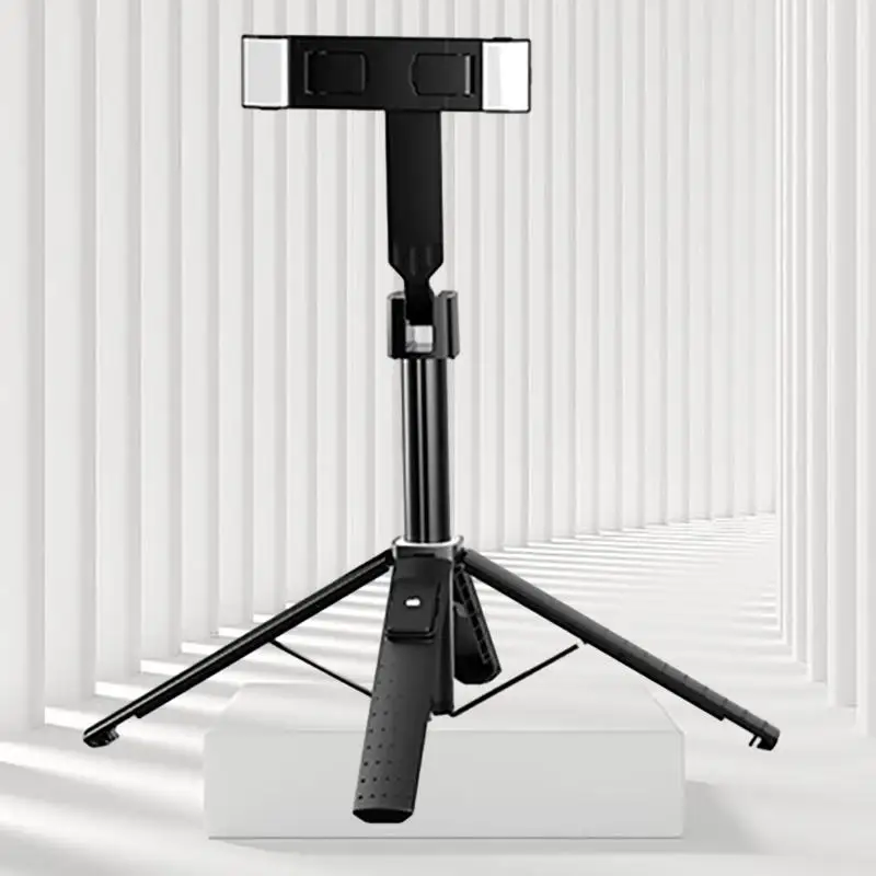 

New Live Broadcast Reinforced Four Legged Tripod Phone Selfie Stick With Dual Fill Light Phone Holder And Bluetooth Selfie Stick