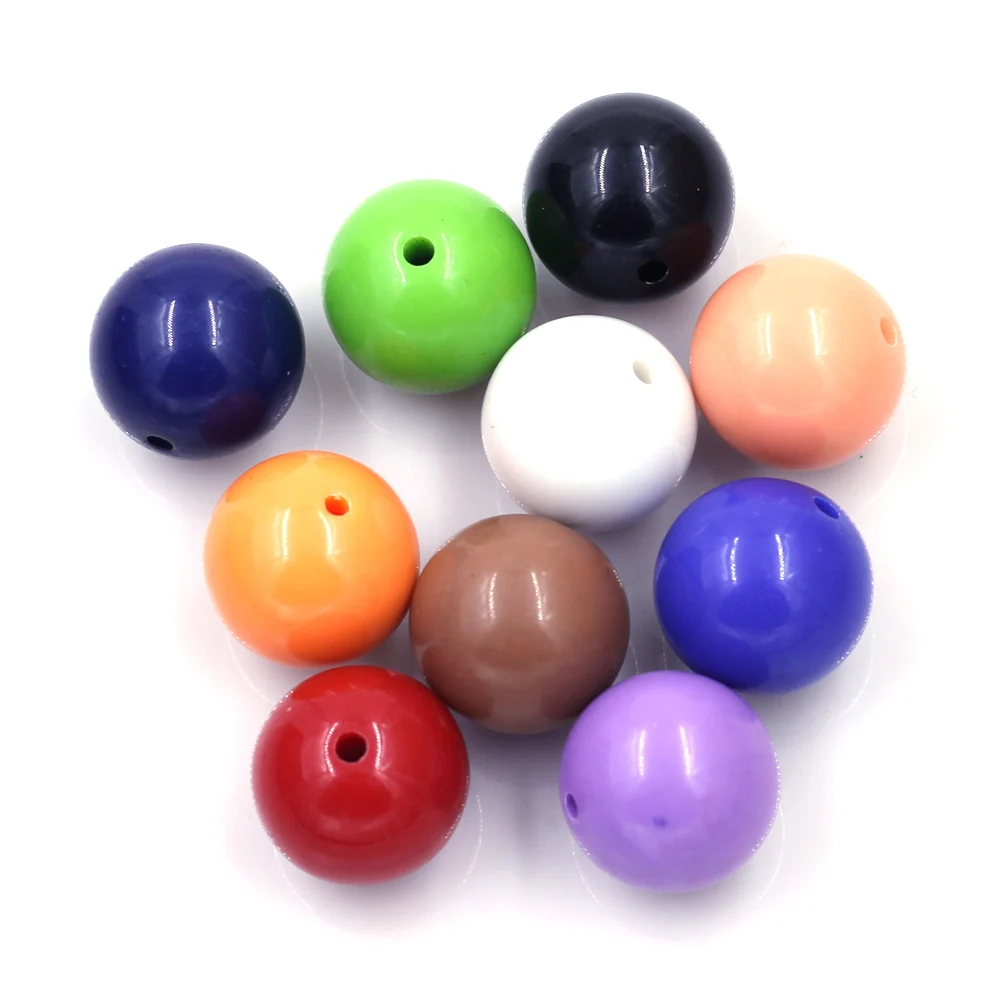 

5Pcs Spacer Beads Acrylic Plastic Candy Colorful For Charms Bracelet Necklace Jewelry DIY Findings 20mm