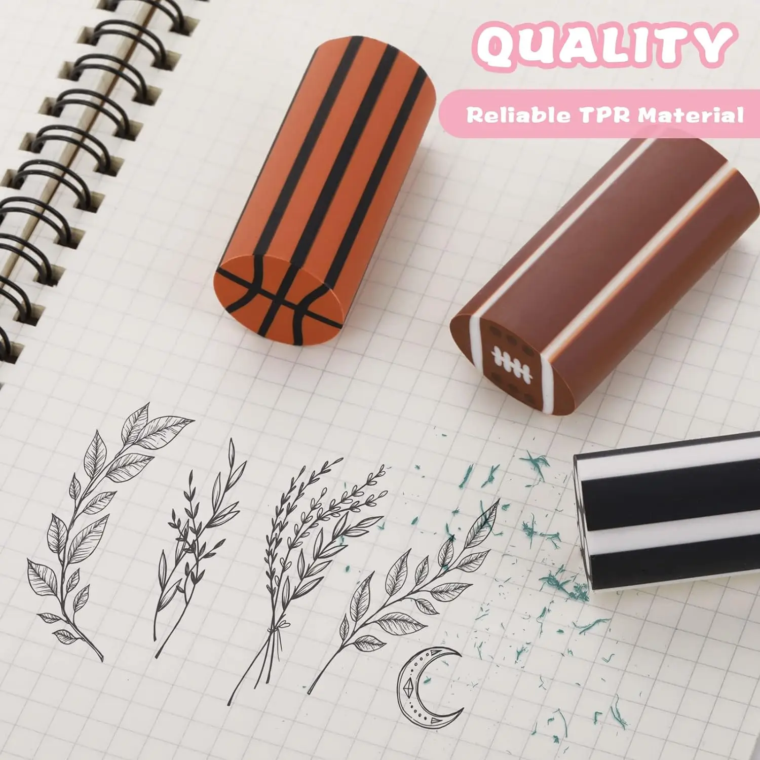 Рисунок 4 - Ластики с милыми мячиками