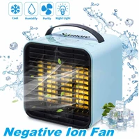 mini negative ion air conditioning fan office desktop fan protable air conditioner usb air cooler air purification humidifier
