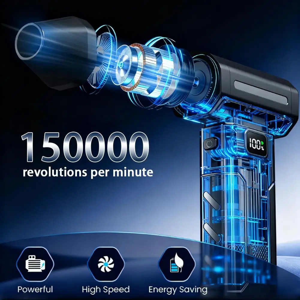 Фото USB перезаряжаемый мини-автомобильный пылесос 3-в-1, набор для домашнего использования, автомобильный пылесборник, комплект для уборки салона автомобиля №5