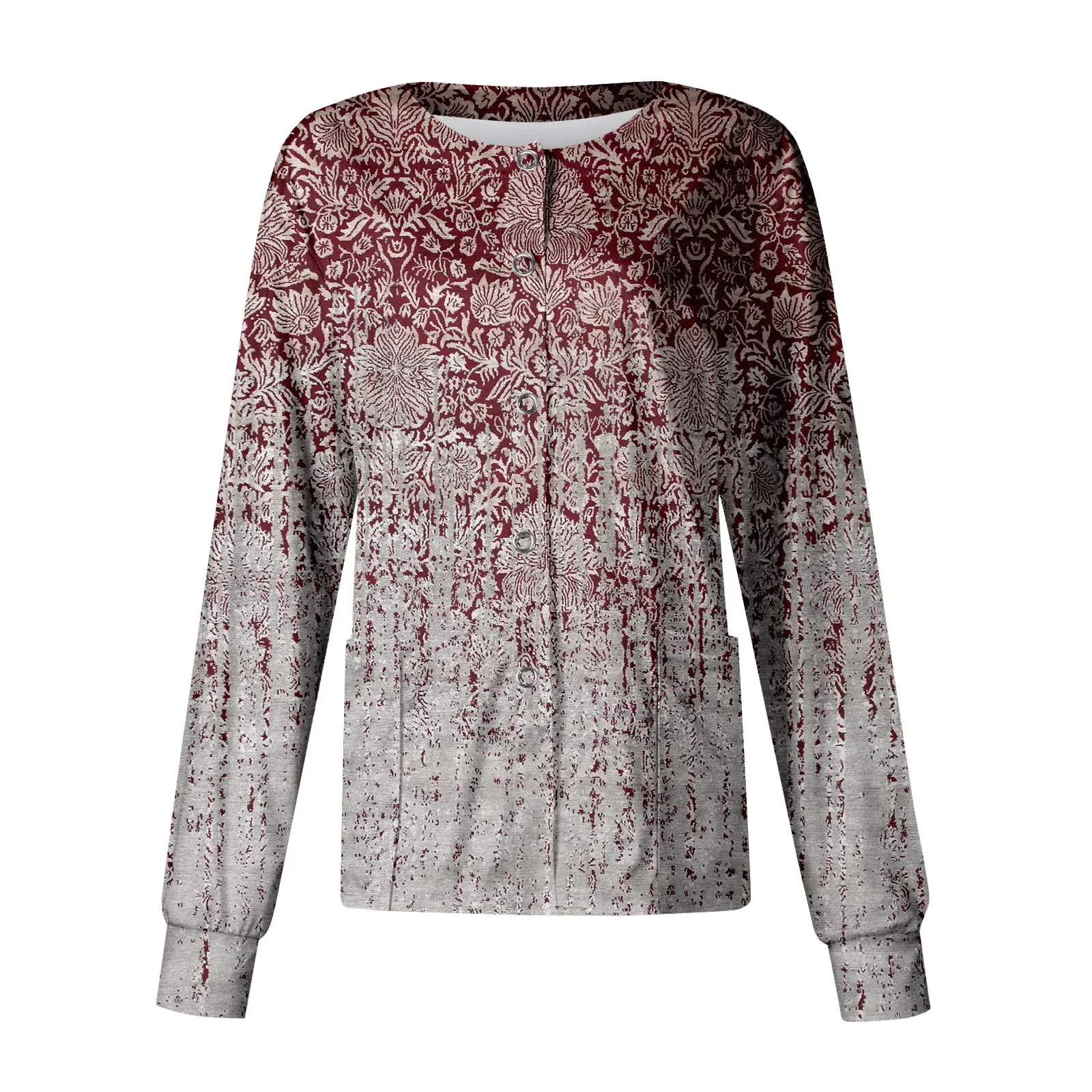 

Женский однобортный Кардиган с длинным рукавом и воротником-стойкой