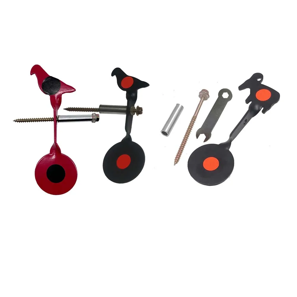 Охотничий и стреляющий стальной Спиннер, набор мишень, животное, голубь, коза, красный, черный, простая упаковка, пневматическая пусковая установка для рогатки Охотничий и стреляющий стальной Спиннер, набор мишень, животное, голубь, коза, красный, черный, простая упаковка, пневматическая пусковая установка для рогатки