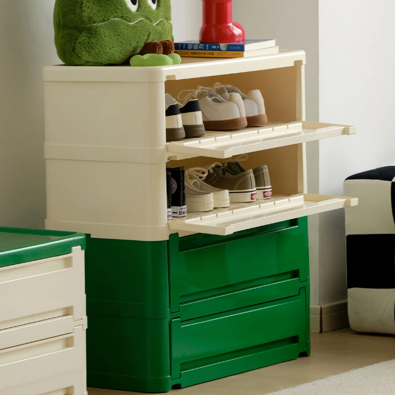 Шкаф в стиле Lego для небольших помещений креативный шкаф обуви модный комод