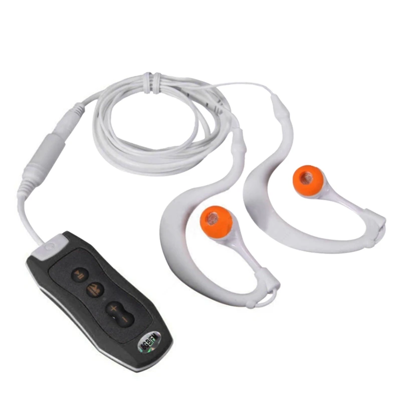 

Mp3-плеер с Bluetooth и наушниками для подводного плавания, для водных видов спорта, короткий шнур 4GB-Black